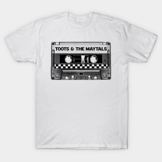 Toots & The Maytals - Retro Cassette Tape (Black) T-Shirt by Eye Floaters